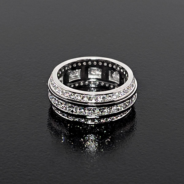 實驗室鑽石公主鑽+圓鑽男女轉運戒 