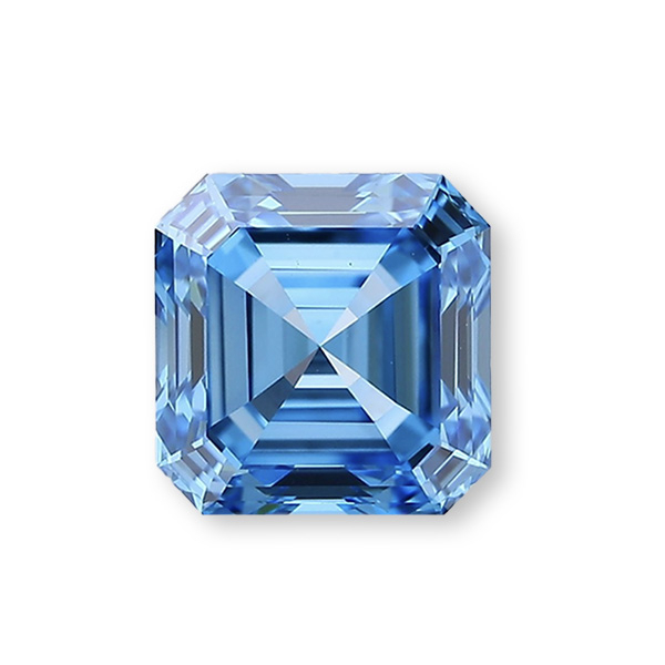 實驗室藍彩鑽阿斯切形裸石7克拉 