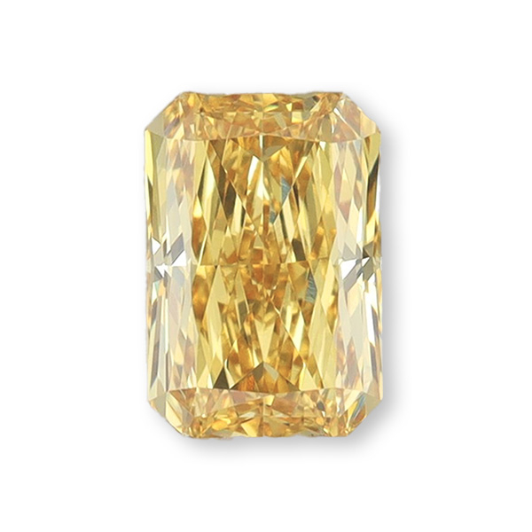 實驗室黃彩鑽雷帝恩形裸石10克拉 