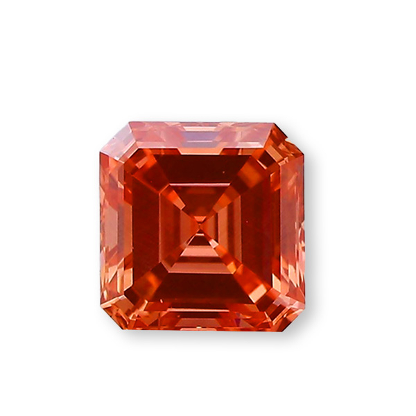 實驗室紅彩鑽阿斯切形裸石7克拉 