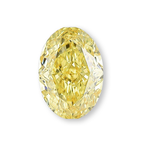 實驗室黃彩鑽橢圓形裸石7克拉 