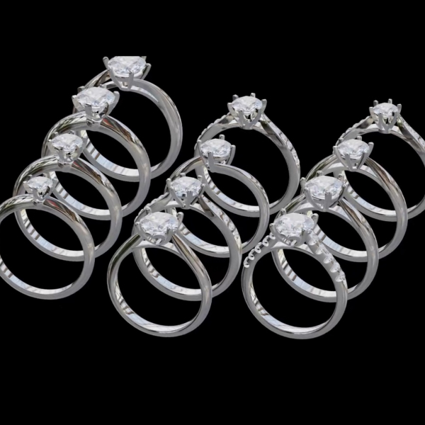 實驗室鑽石多戒指(測試) 