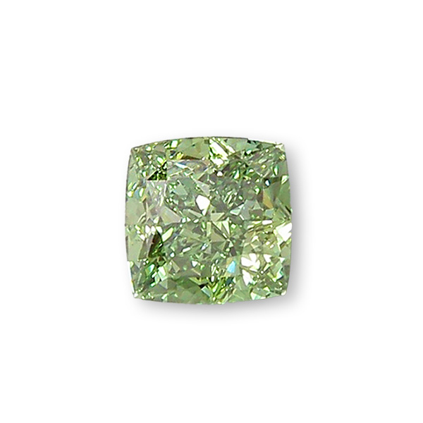 實驗室綠彩鑽枕形裸石2克拉 