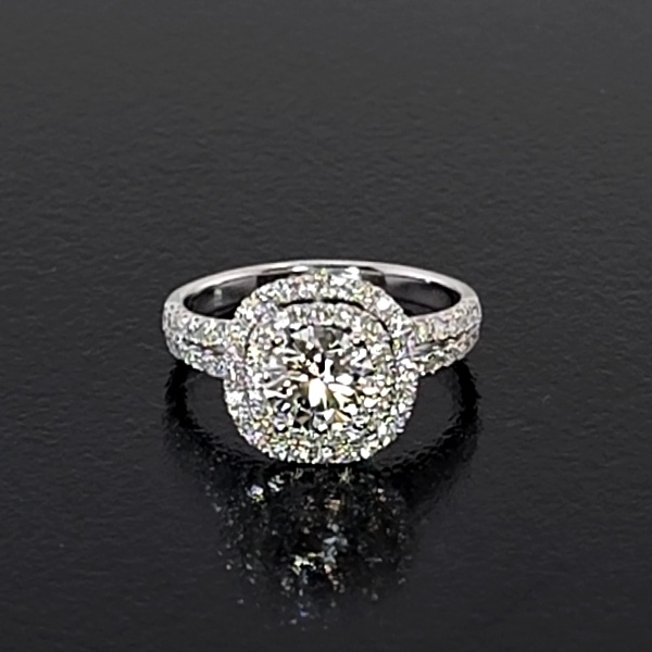 實驗室鑽石圓鑽女戒1克拉D.vs1 