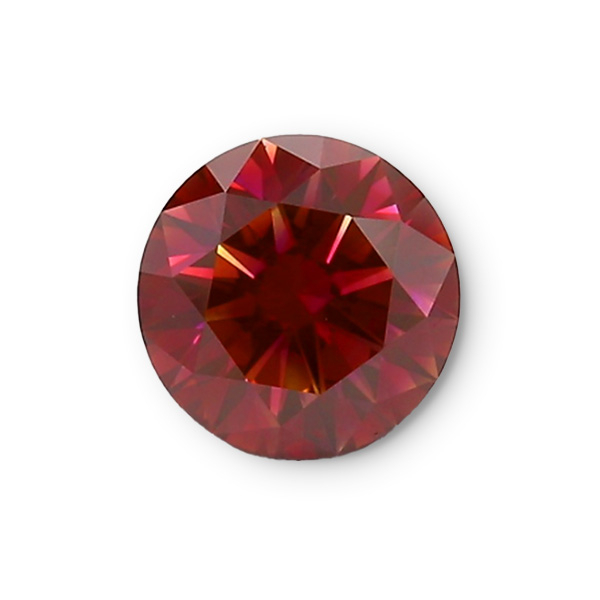 實驗室紅彩鑽圓形裸石5克拉 