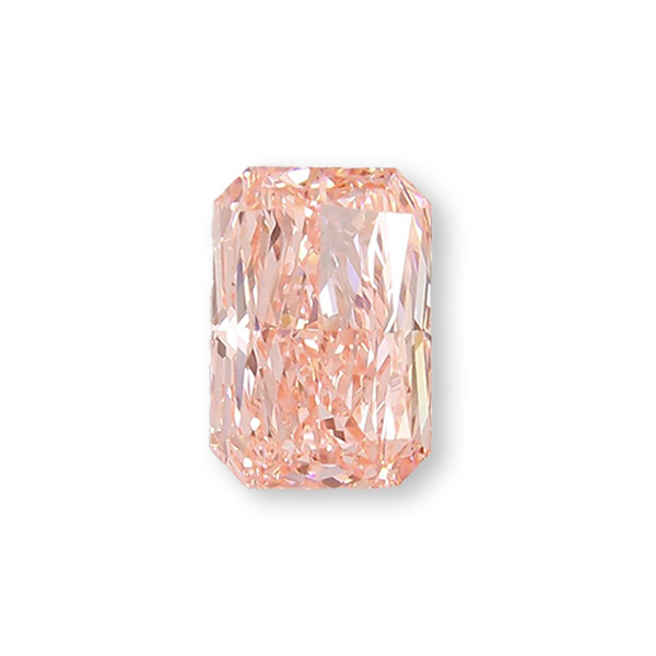  實驗室粉紅彩鑽雷帝恩形裸石2克拉 