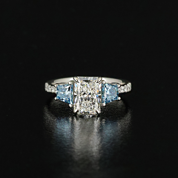 實驗室鑽石雷帝恩女戒2克拉D.vs2 