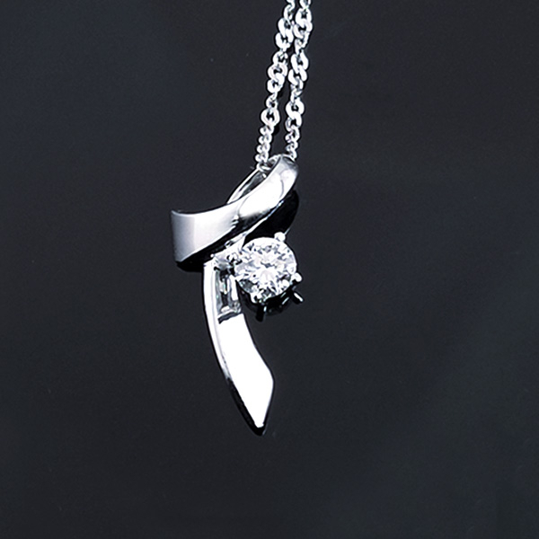 實驗室鑽石圓鑽項鍊30分 