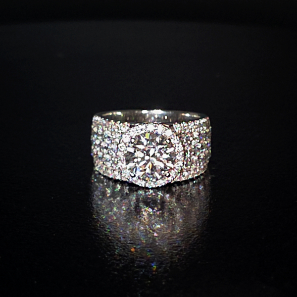 實驗室鑽石圓鑽女戒3克拉Ｄ.vs1 