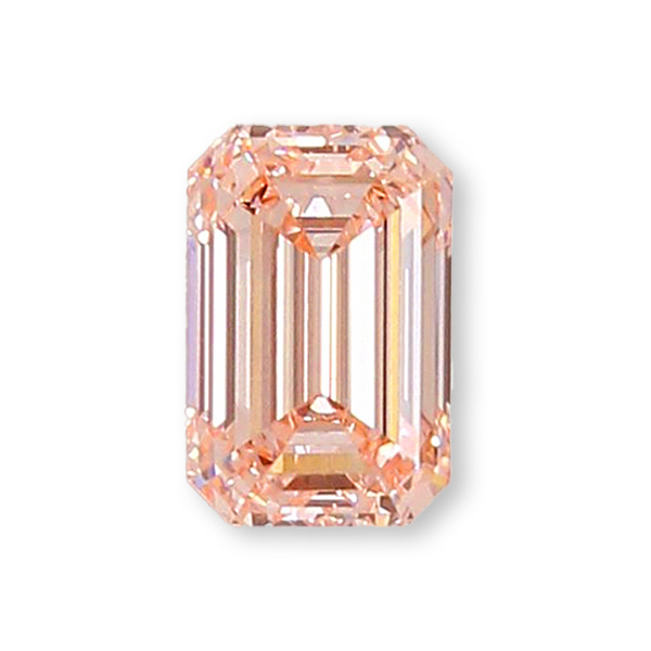 實驗室粉紅彩鑽祖母綠形裸石7克拉 